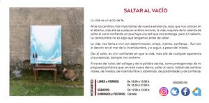 Saltar al vacío texto exposición
